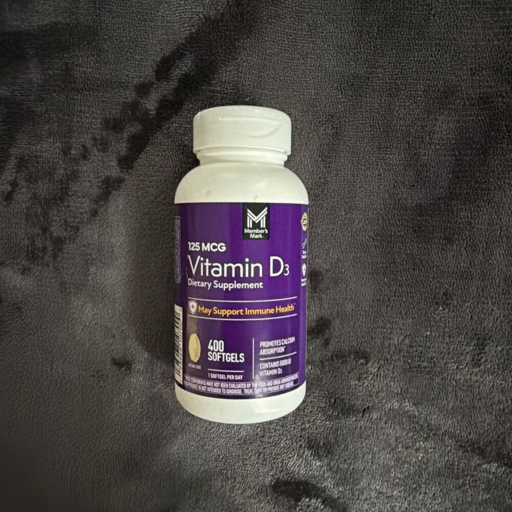Vitamin D3 Softgels 5000 IU, 125 mcg, 400 count — Immune Health Support
